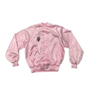 Vintage 90s Napa Valley Pink Bomber Jacket